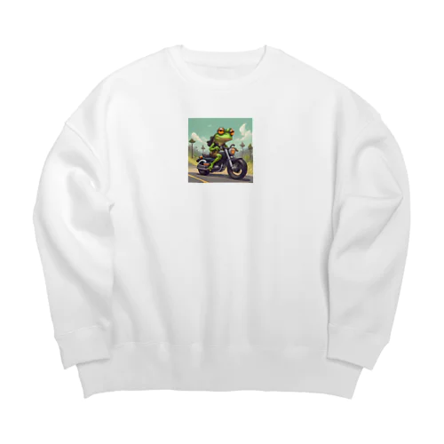 カエルライダー4兄弟　次男　ルカ Big Crew Neck Sweatshirt