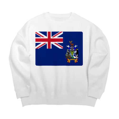 サウスジョージア・サウスサンドウィッチ諸島の旗 Big Crew Neck Sweatshirt