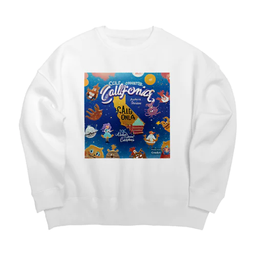 ♡California♡ice cream♡ Big Crew Neck Sweatshirt