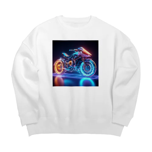 バイクホログラム Big Crew Neck Sweatshirt