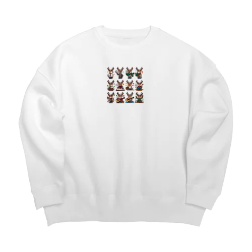 新感覚のかわいいクワガタ Big Crew Neck Sweatshirt