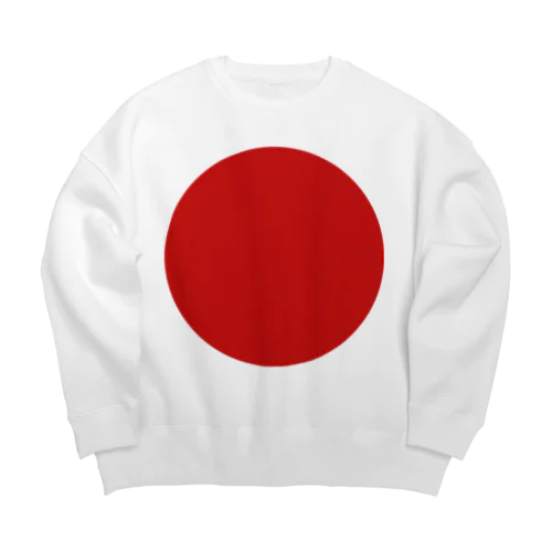 日本の国旗 Big Crew Neck Sweatshirt