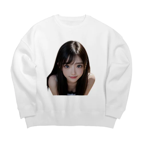 瞳の輝き Big Crew Neck Sweatshirt