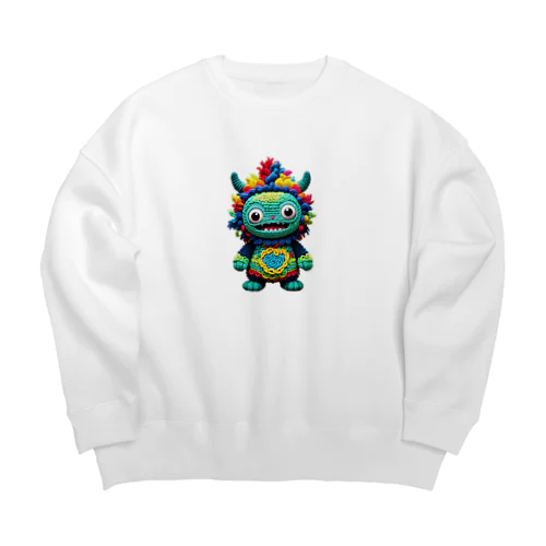 毛糸妖怪　アムヤン Big Crew Neck Sweatshirt