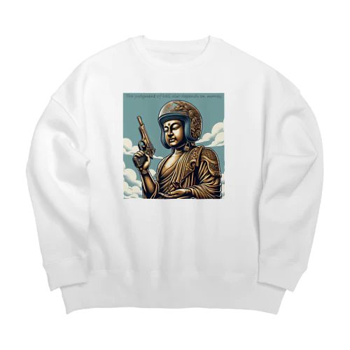 地獄の沙汰も金次第 Big Crew Neck Sweatshirt