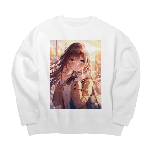 少女の恋思い　なでしこ1478 Big Crew Neck Sweatshirt