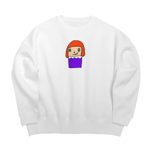 四角いちゃん Big Crew Neck Sweatshirt