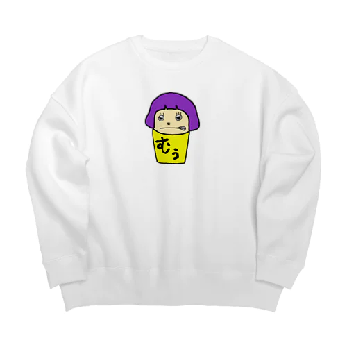 四角いちゃん(怒) Big Crew Neck Sweatshirt