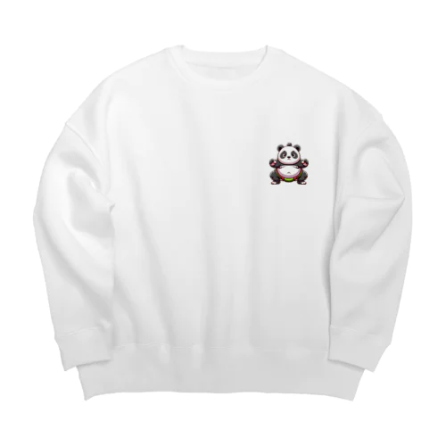 相撲パンダ Big Crew Neck Sweatshirt