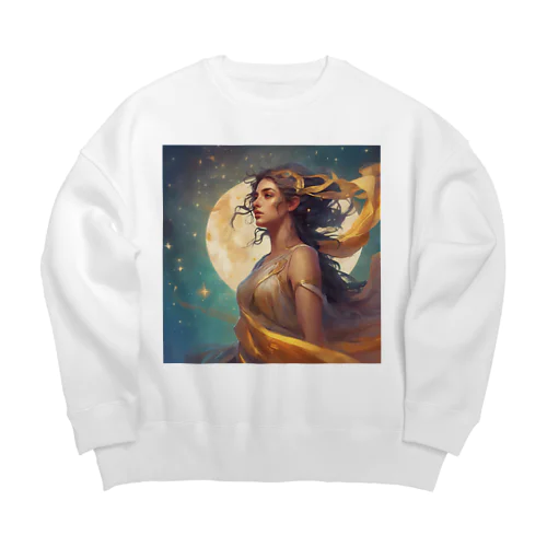 ギリシア神話の女性 Big Crew Neck Sweatshirt