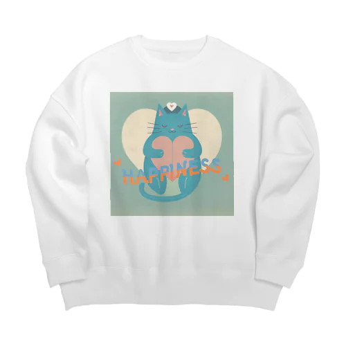 happiness Big Crew Neck Sweatshirt