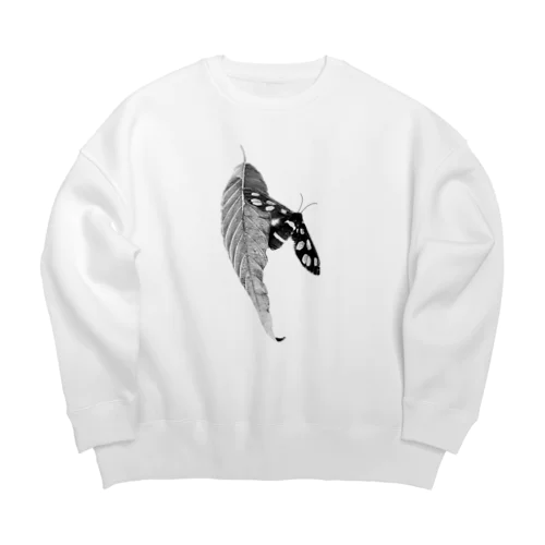 虫　ちょうちょ？ Big Crew Neck Sweatshirt