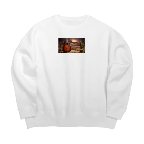 サボテンギター Big Crew Neck Sweatshirt