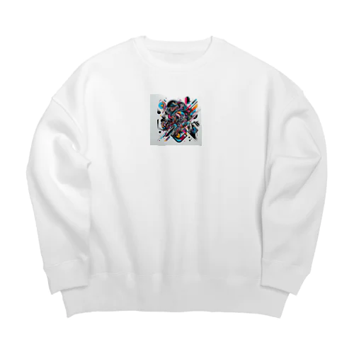 近未来アート Big Crew Neck Sweatshirt