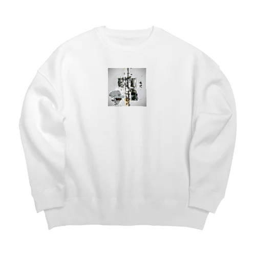 白壁 Big Crew Neck Sweatshirt