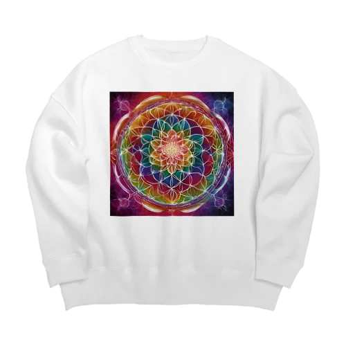 フラワーオブライフ Big Crew Neck Sweatshirt