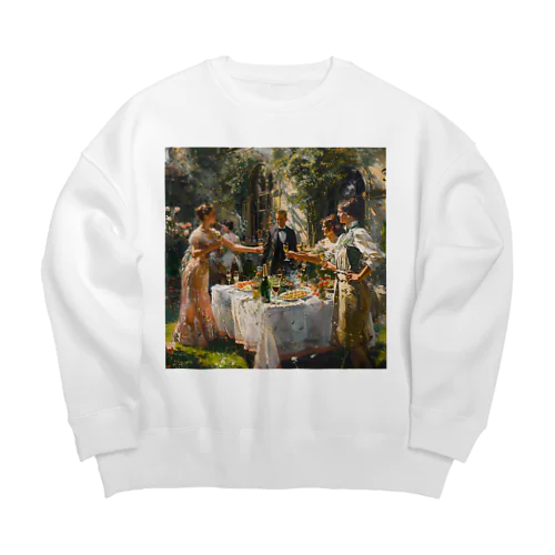 バーベキューパーティ Big Crew Neck Sweatshirt