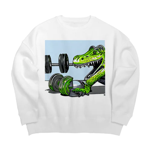 ワニのトレーニング Big Crew Neck Sweatshirt