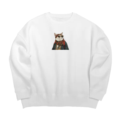 和猫  Big Crew Neck Sweatshirt