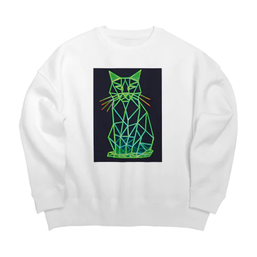 Myaoneon（ミャオネオン） ネオ大将 Big Crew Neck Sweatshirt