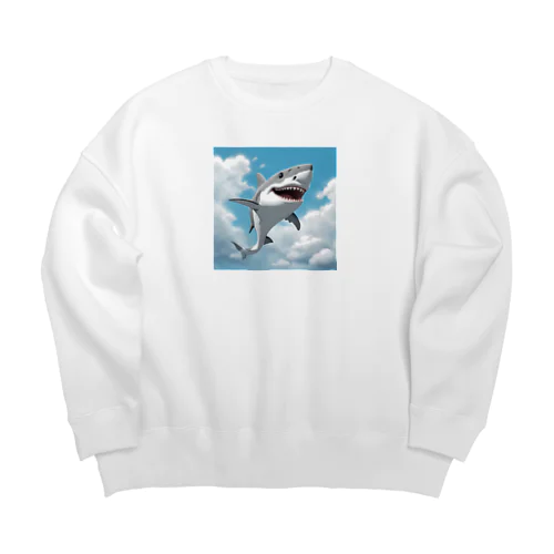 シャーくん Big Crew Neck Sweatshirt