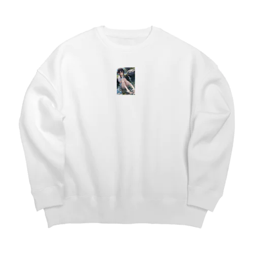 落着き Big Crew Neck Sweatshirt