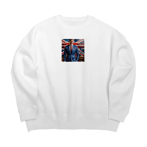 "London's finest craftsmanship" Big Crew Neck Sweatshirt