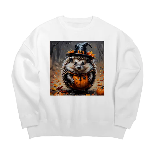 ハロウィンの仮装をしているハリネズミ Big Crew Neck Sweatshirt