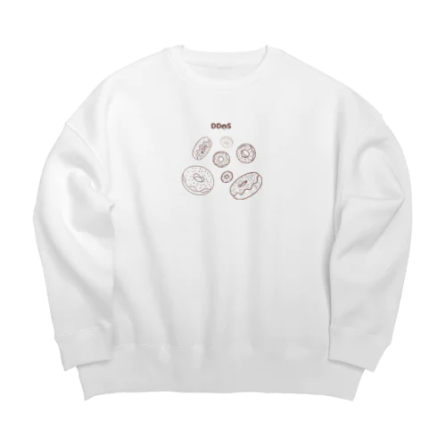 【DDoS・Hack】DonutDoS攻撃 Big Crew Neck Sweatshirt