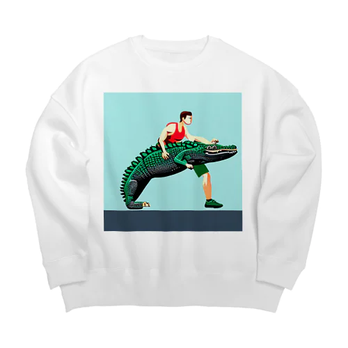 お前もトレーニングするんだ! Big Crew Neck Sweatshirt