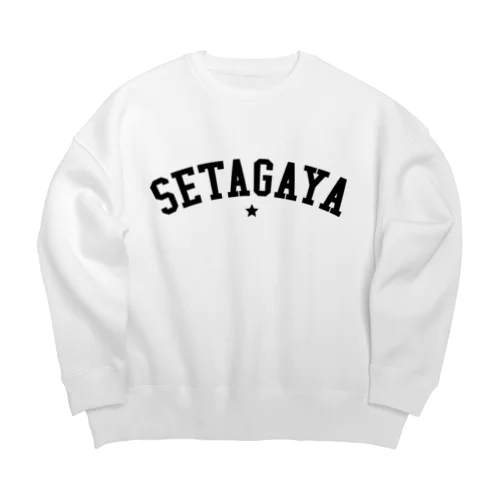 世田谷グッズ　ブラックスターロゴ（setagaya item） Big Crew Neck Sweatshirt