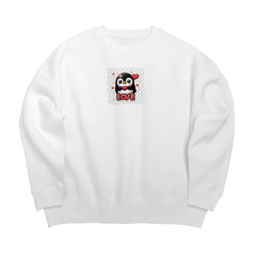 ペンギンのかわいらしさ全開！ Big Crew Neck Sweatshirt