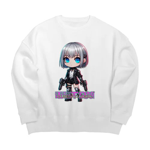 電脳不良娘 Big Crew Neck Sweatshirt