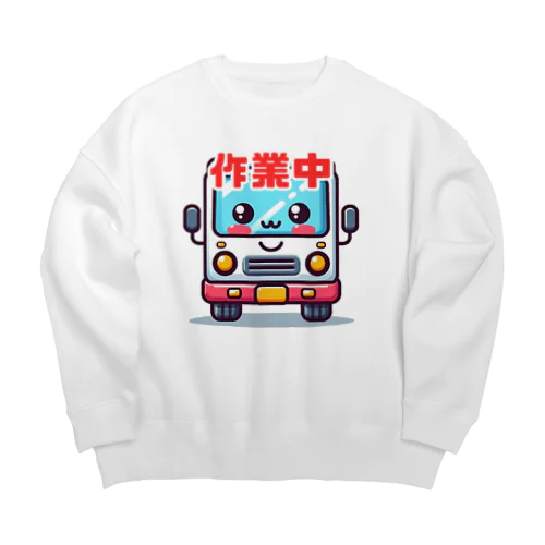 軽貨物くん Big Crew Neck Sweatshirt