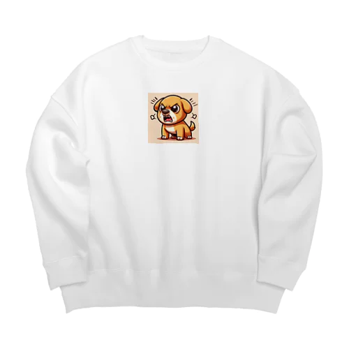 怒りん坊犬 Big Crew Neck Sweatshirt