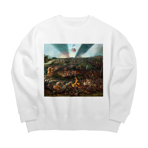 レーゲンスブルク近郊でのアヴァール人に対するカール大帝の勝利 / The Victory of Charlemagne over the Avars near Regensburg Big Crew Neck Sweatshirt