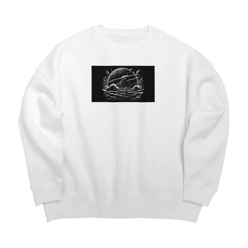 深淵のささやき Big Crew Neck Sweatshirt