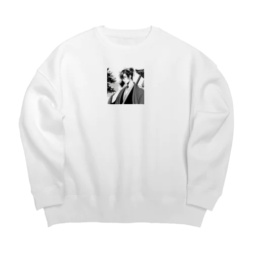 スマホ侍 Big Crew Neck Sweatshirt