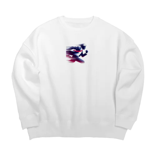 走る！サラリーマン！ Big Crew Neck Sweatshirt