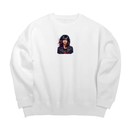 ROCKしてます Big Crew Neck Sweatshirt