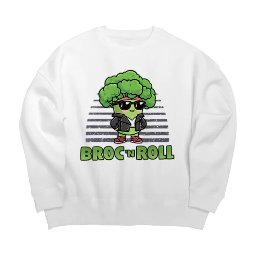 ブロックンロールのブロッコリー Big Crew Neck Sweatshirt