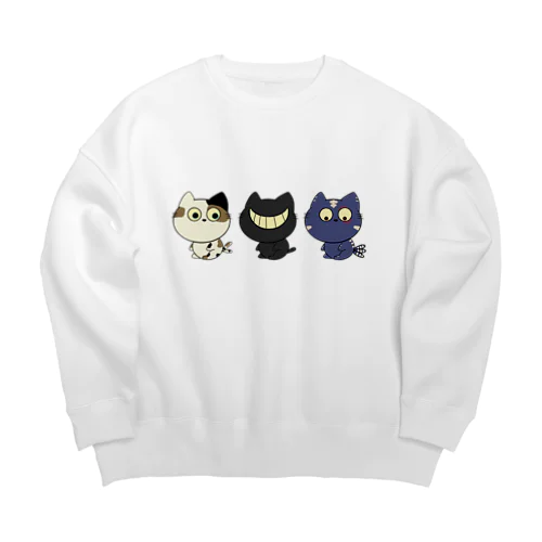 妖怪猫衆 Big Crew Neck Sweatshirt
