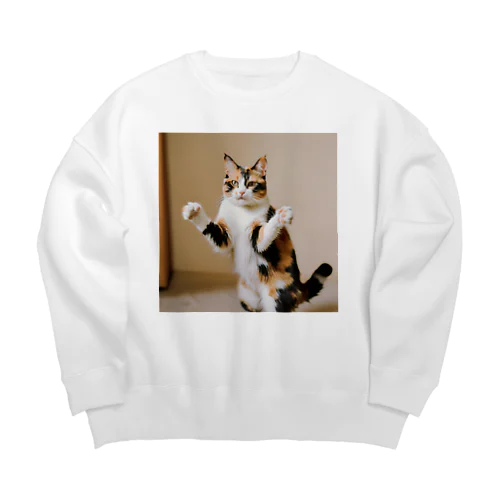 三毛猫 Big Crew Neck Sweatshirt