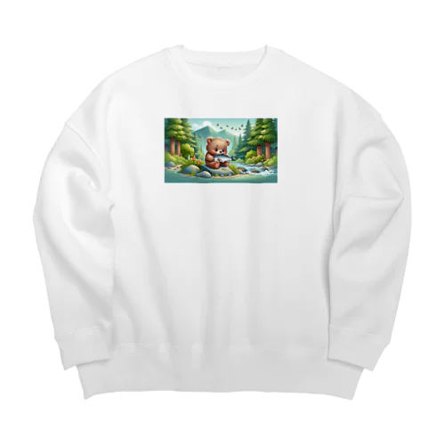 小熊 Big Crew Neck Sweatshirt