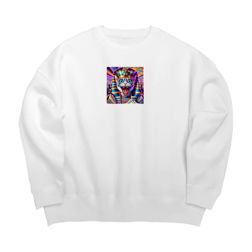 一攫千金猫 Big Crew Neck Sweatshirt