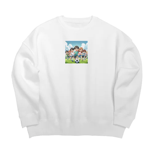 サッカーとともだち Big Crew Neck Sweatshirt