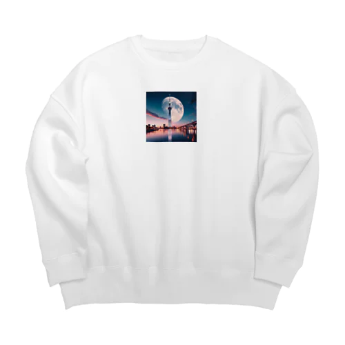 スカイムーン Big Crew Neck Sweatshirt