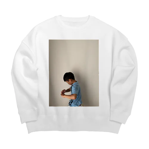 ぼくのカッコいいポーズ Big Crew Neck Sweatshirt