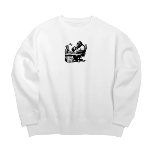 サラリーマンゴリラの昼食 Big Crew Neck Sweatshirt