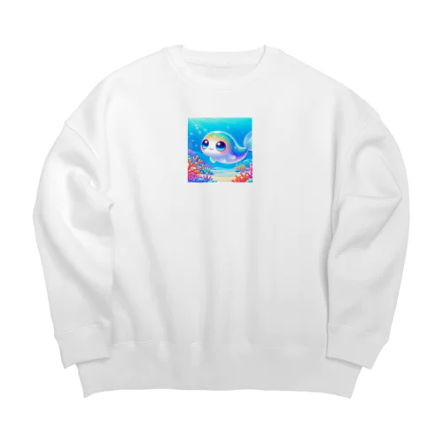 キュートなお魚さんの冒険 Big Crew Neck Sweatshirt